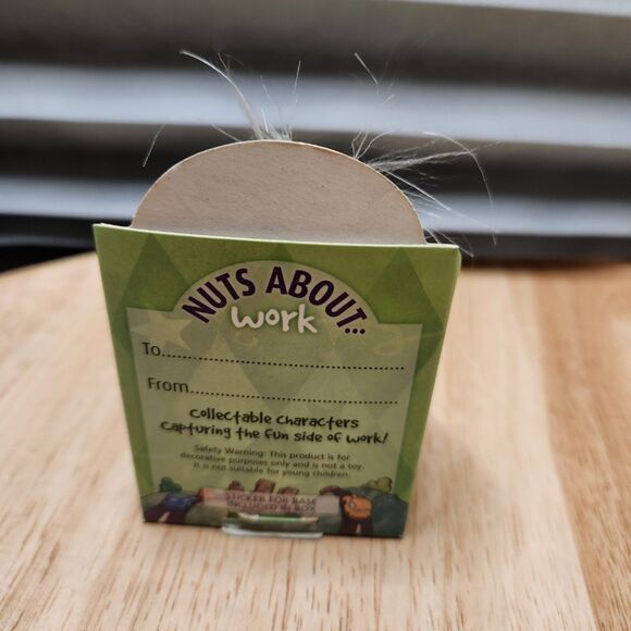 Nuts About Work Bobblehead – “Tough Eat Chocolate” Figurine, Desk Decor - Picture 2 of 8